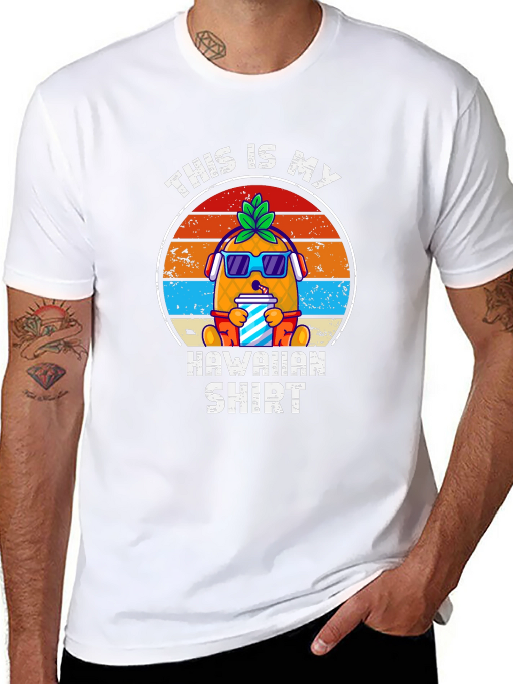 Cool Pineapple Hawaiian Shirt Tee