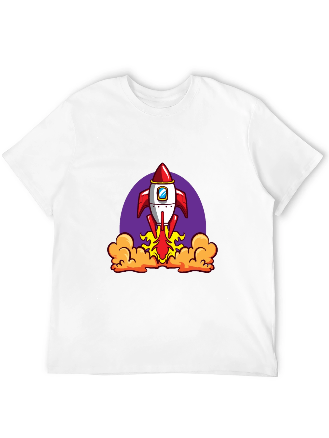 Rocket Launch Black Graphic Tee