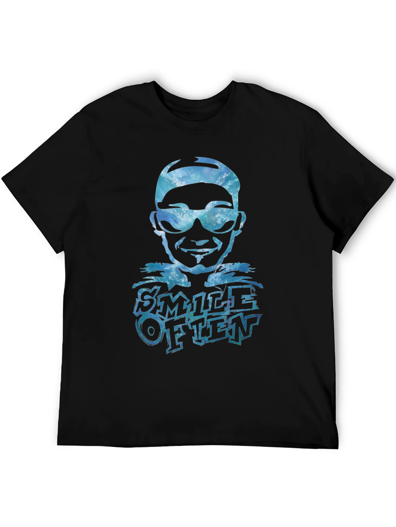 Smile Often Graphic Tee - Black