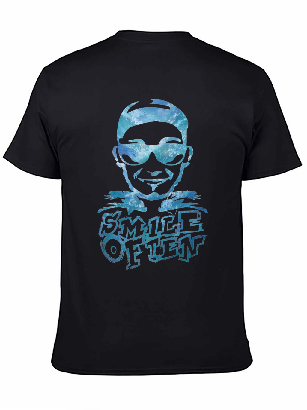 Smile Often Graphic Tee - Black