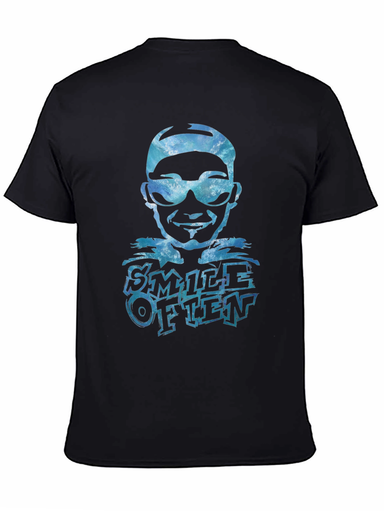 Smile Often Graphic Tee - Black