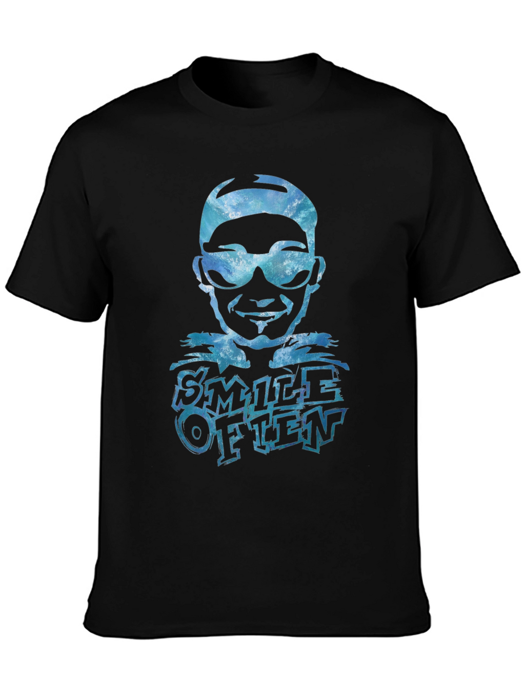 Smile Often Graphic Tee - Black