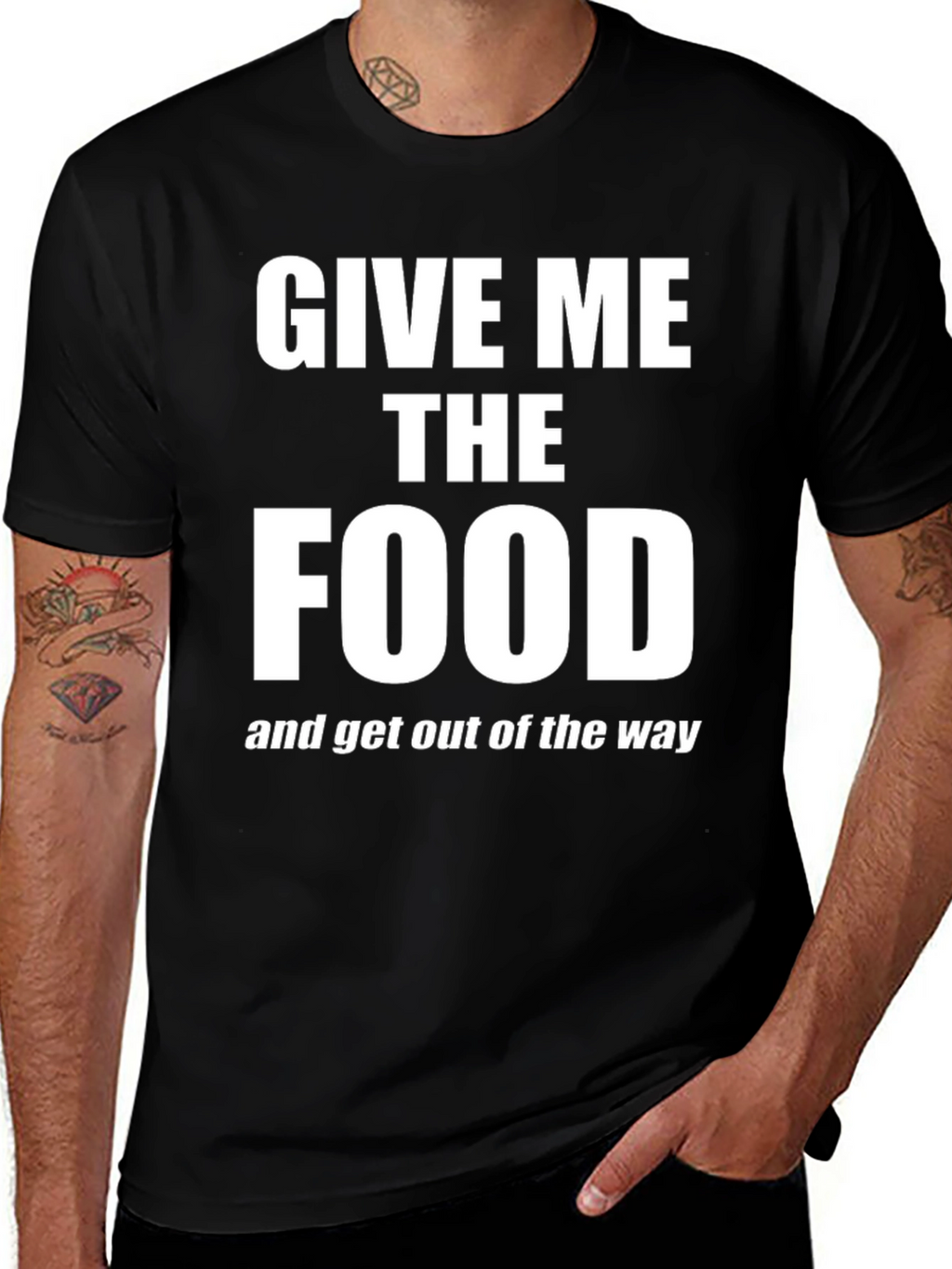 Give Me The Food T-Shirt - Funny Slogan Tee