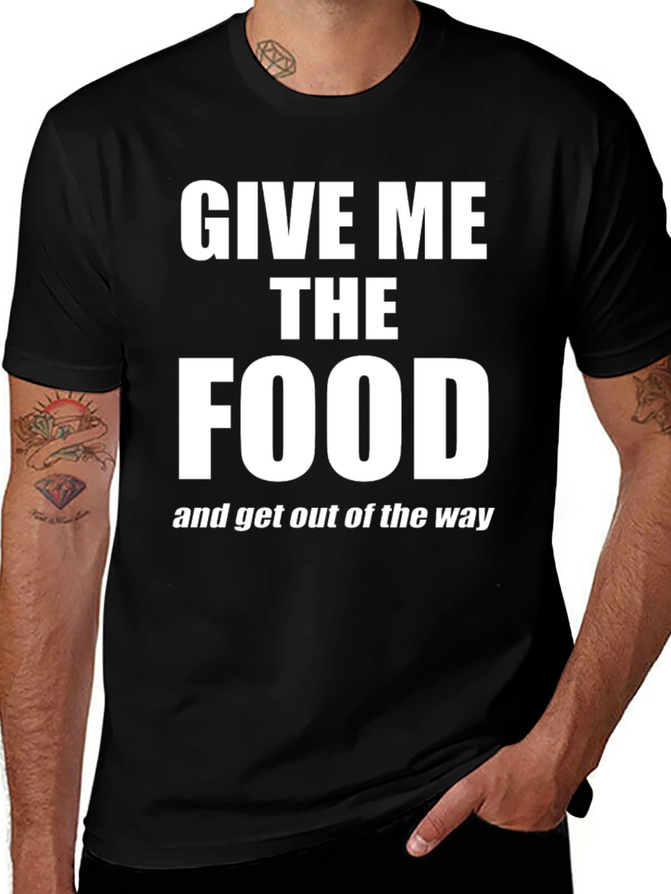 Give Me The Food T-Shirt - Funny Slogan Tee