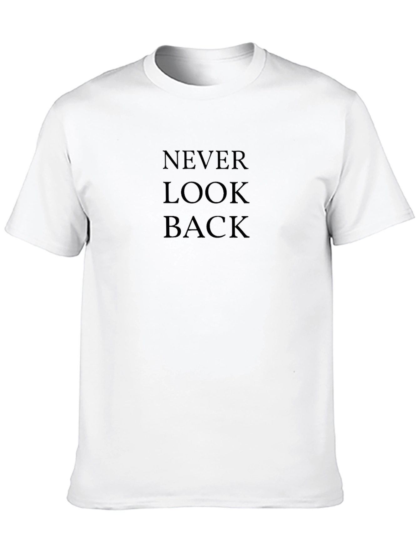Never Look Back Black T-Shirt - Stylish Comfort