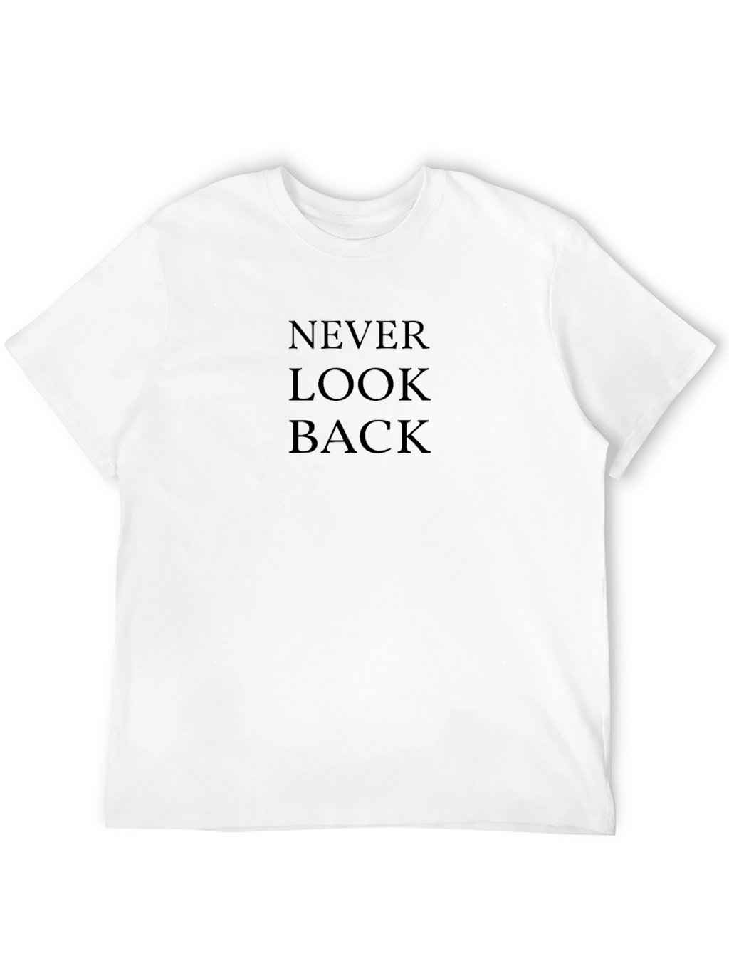 Never Look Back Black T-Shirt - Stylish Comfort