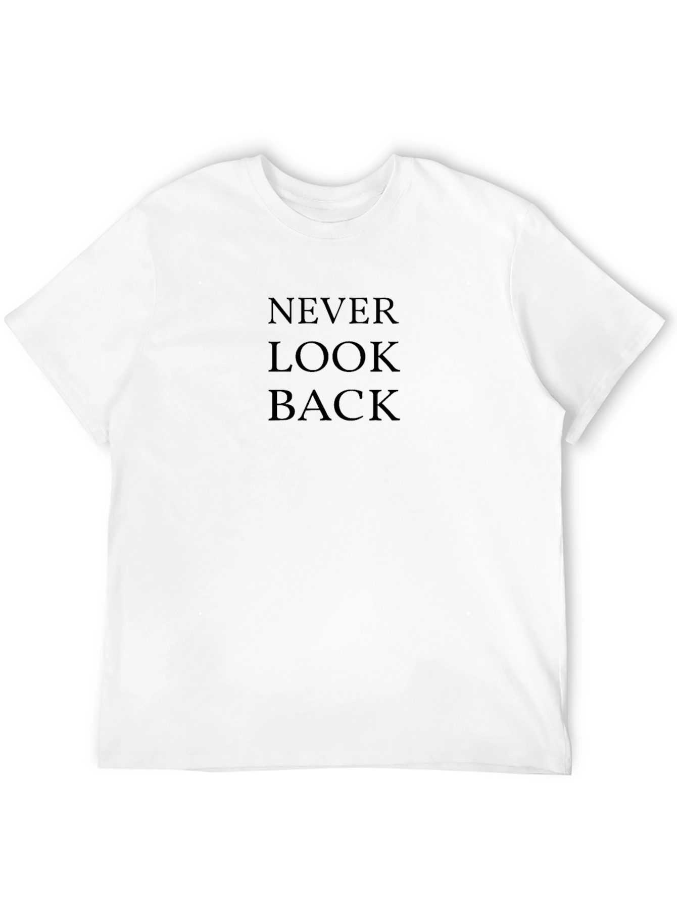 Never Look Back Black T-Shirt - Stylish Comfort