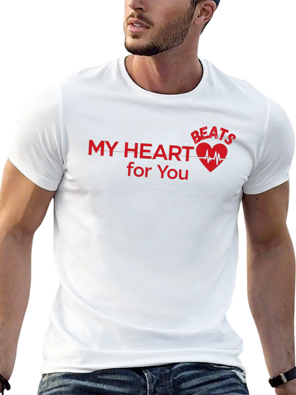 My Heart Beats For You Graphic Tee