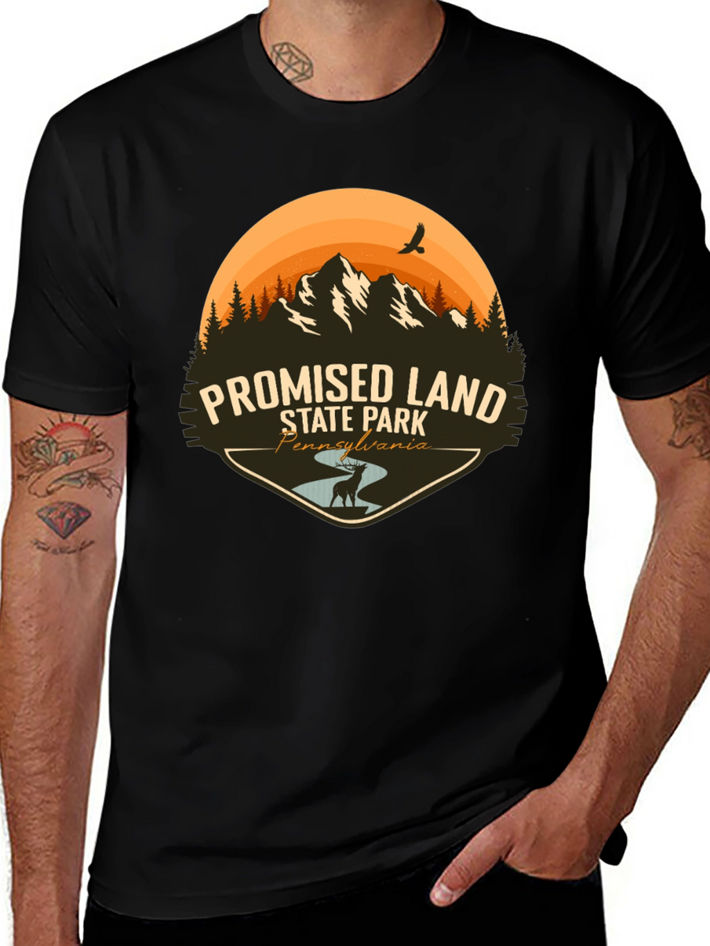 Promised Land State Park Black T-Shirt