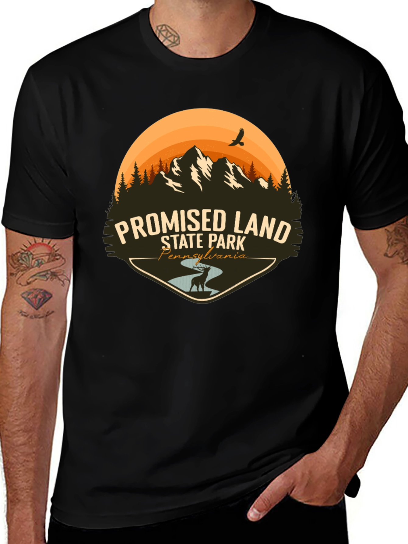 Promised Land State Park Black T-Shirt