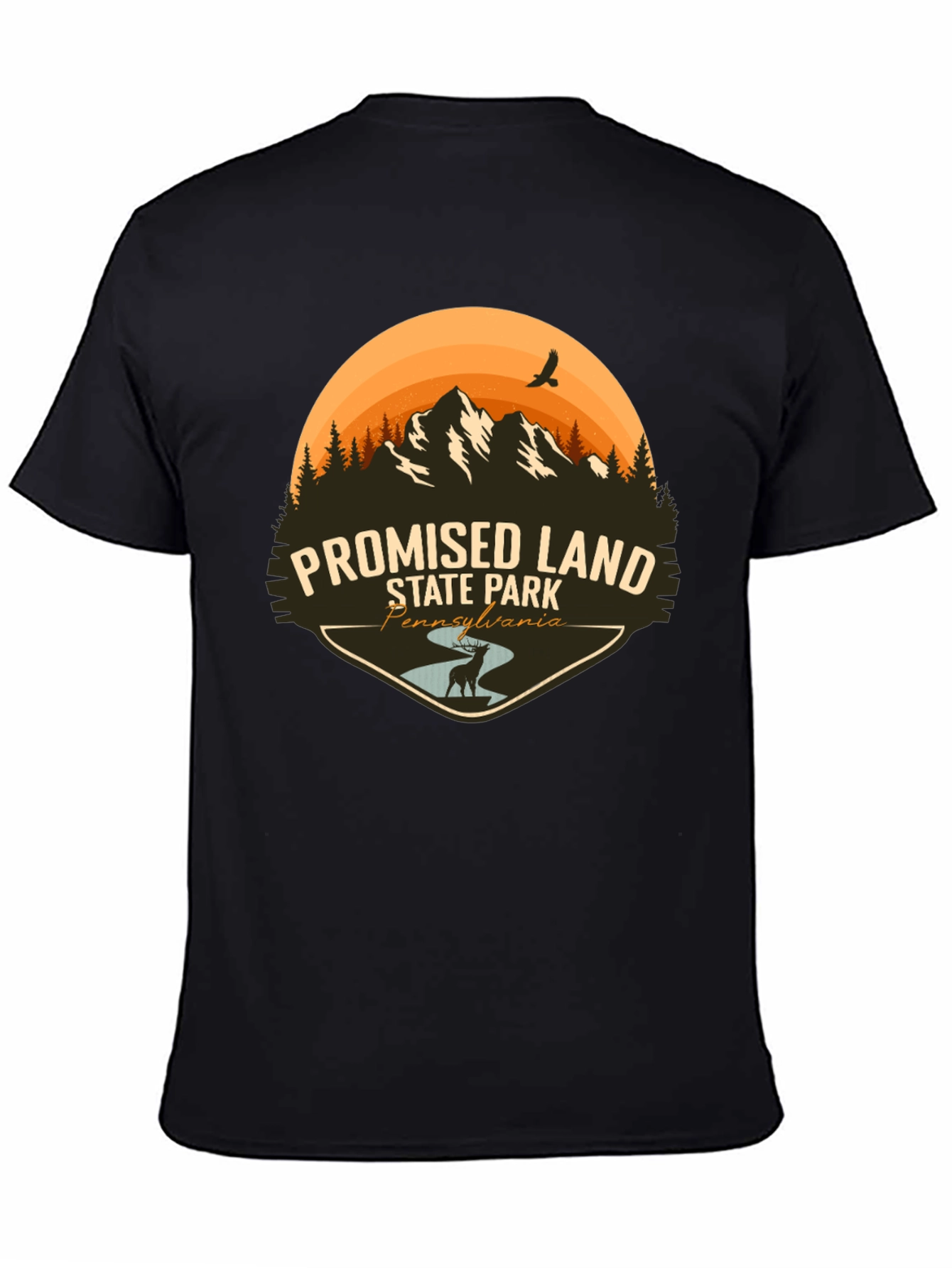 Promised Land State Park Black T-Shirt