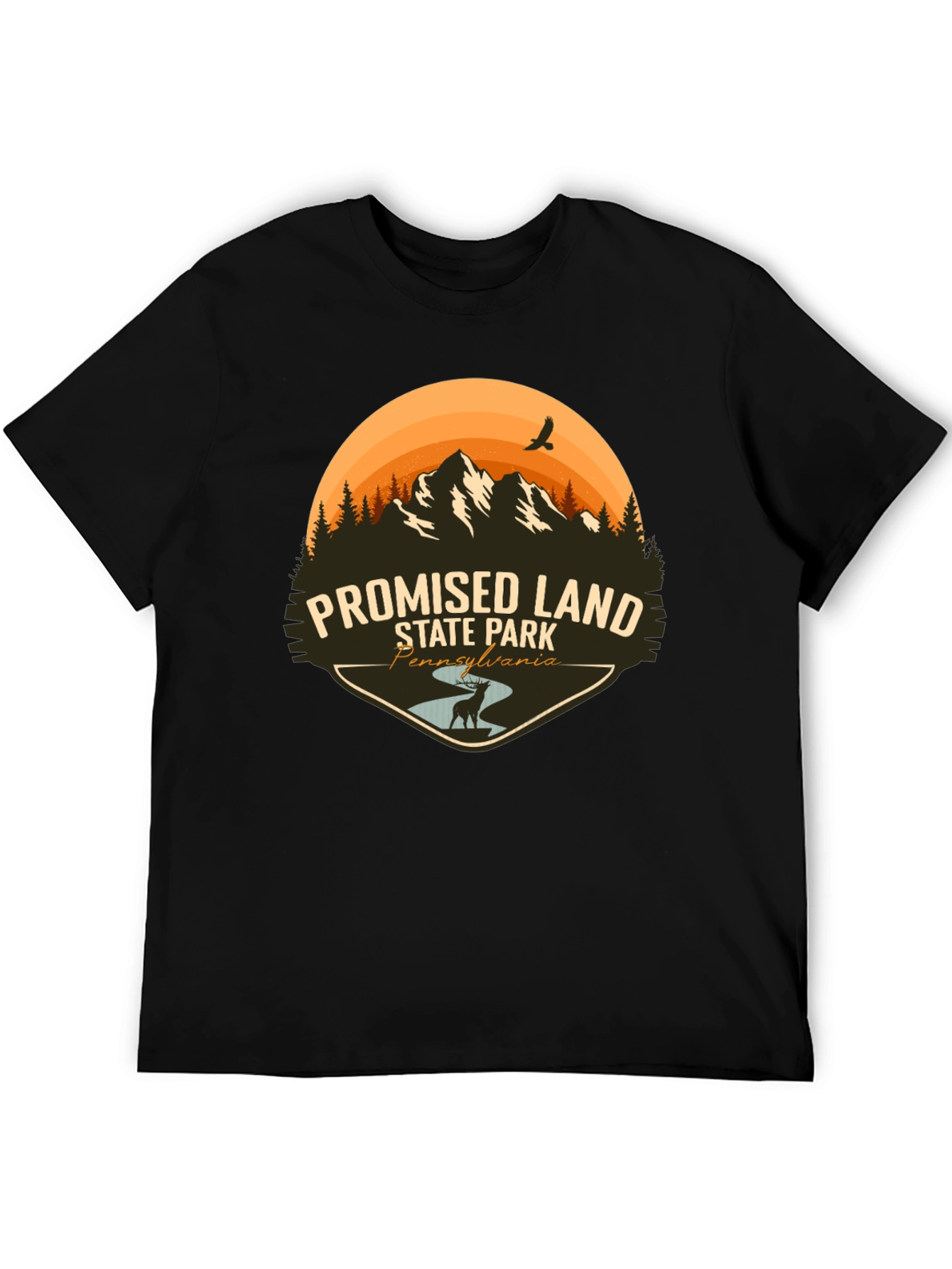 Promised Land State Park Black T-Shirt