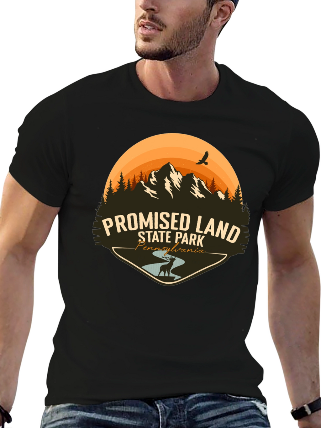 Promised Land State Park Black T-Shirt