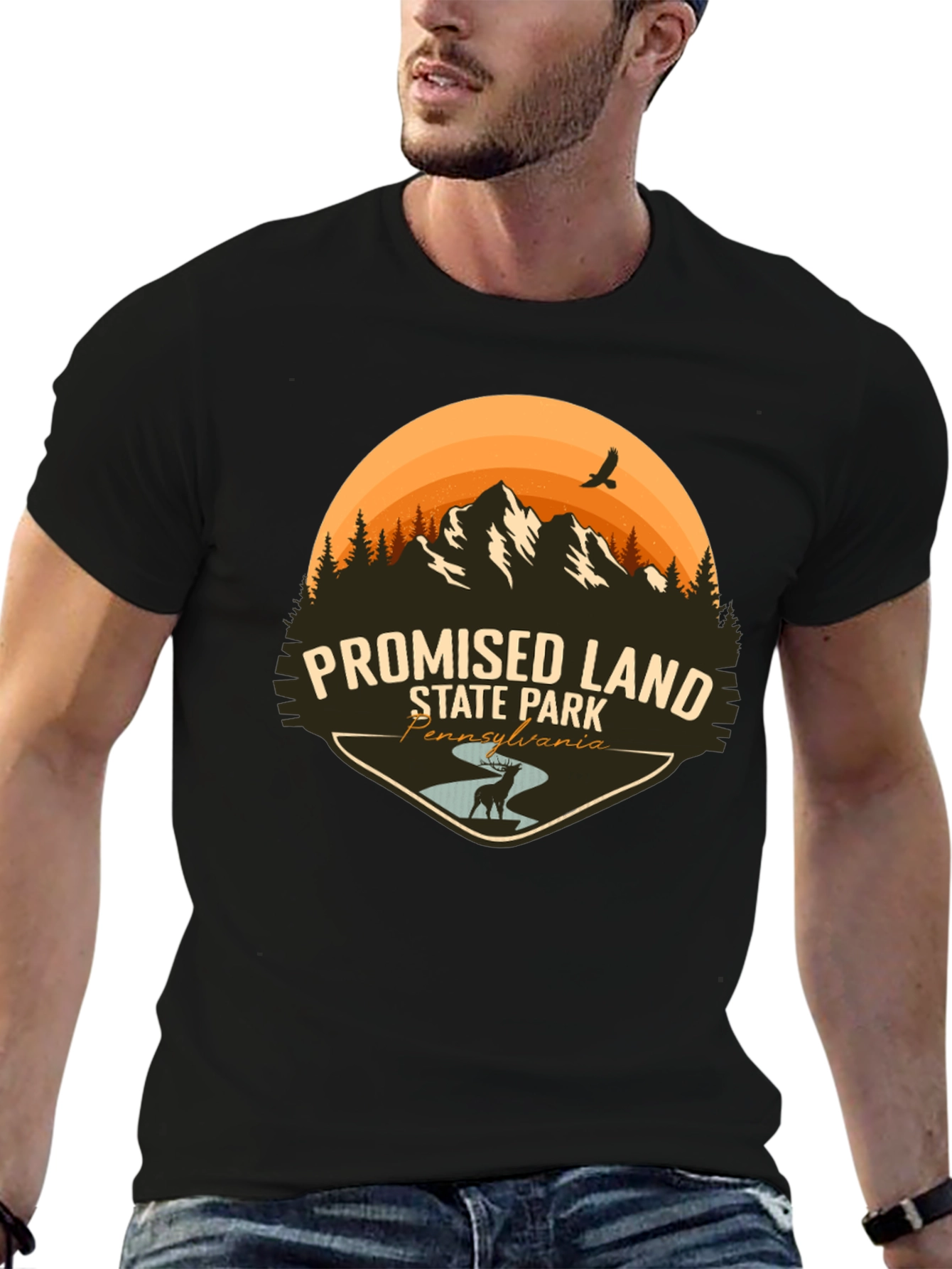 Promised Land State Park Black T-Shirt