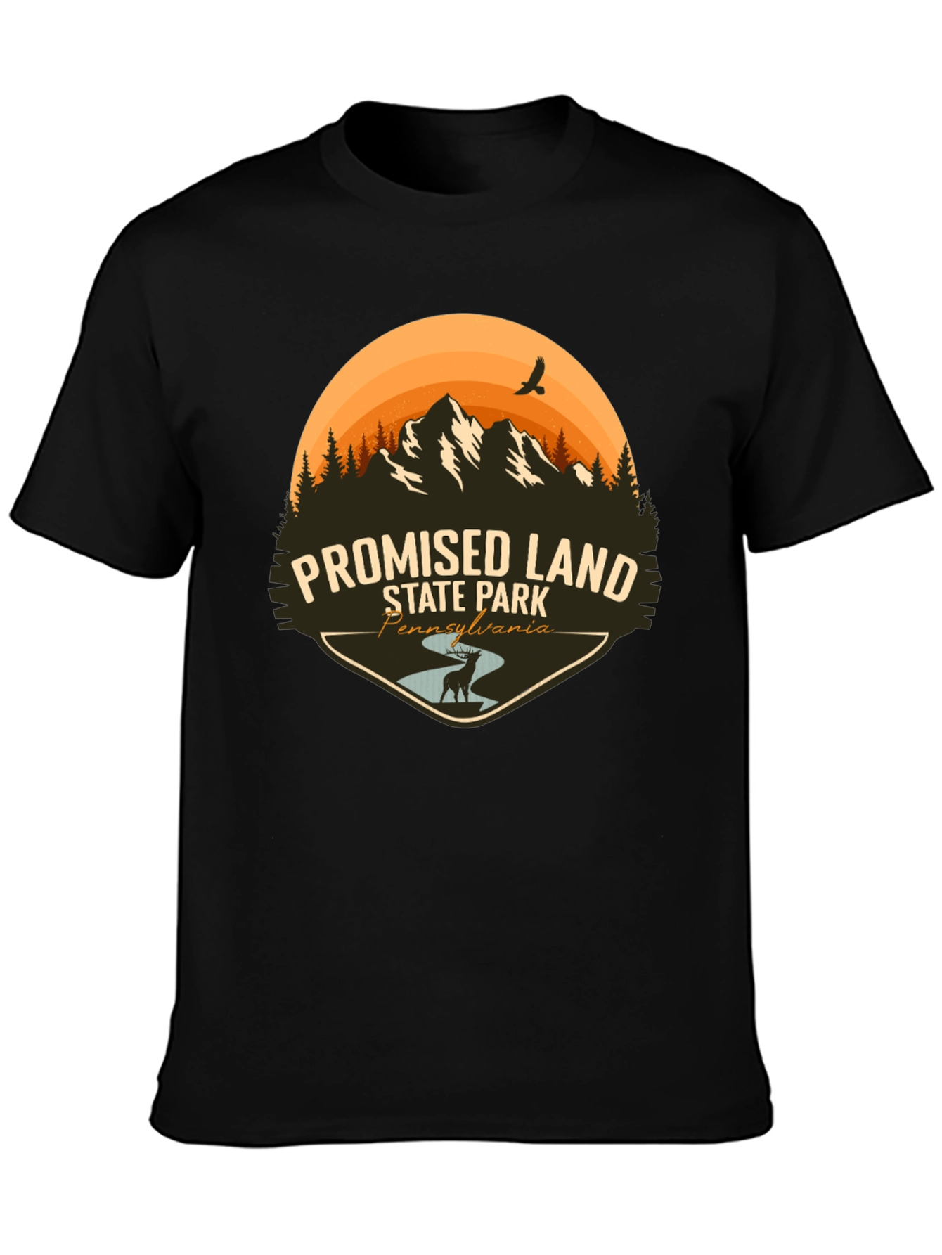 Promised Land State Park Black T-Shirt
