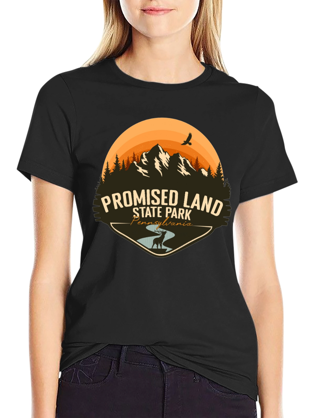 Promised Land State Park Black T-Shirt