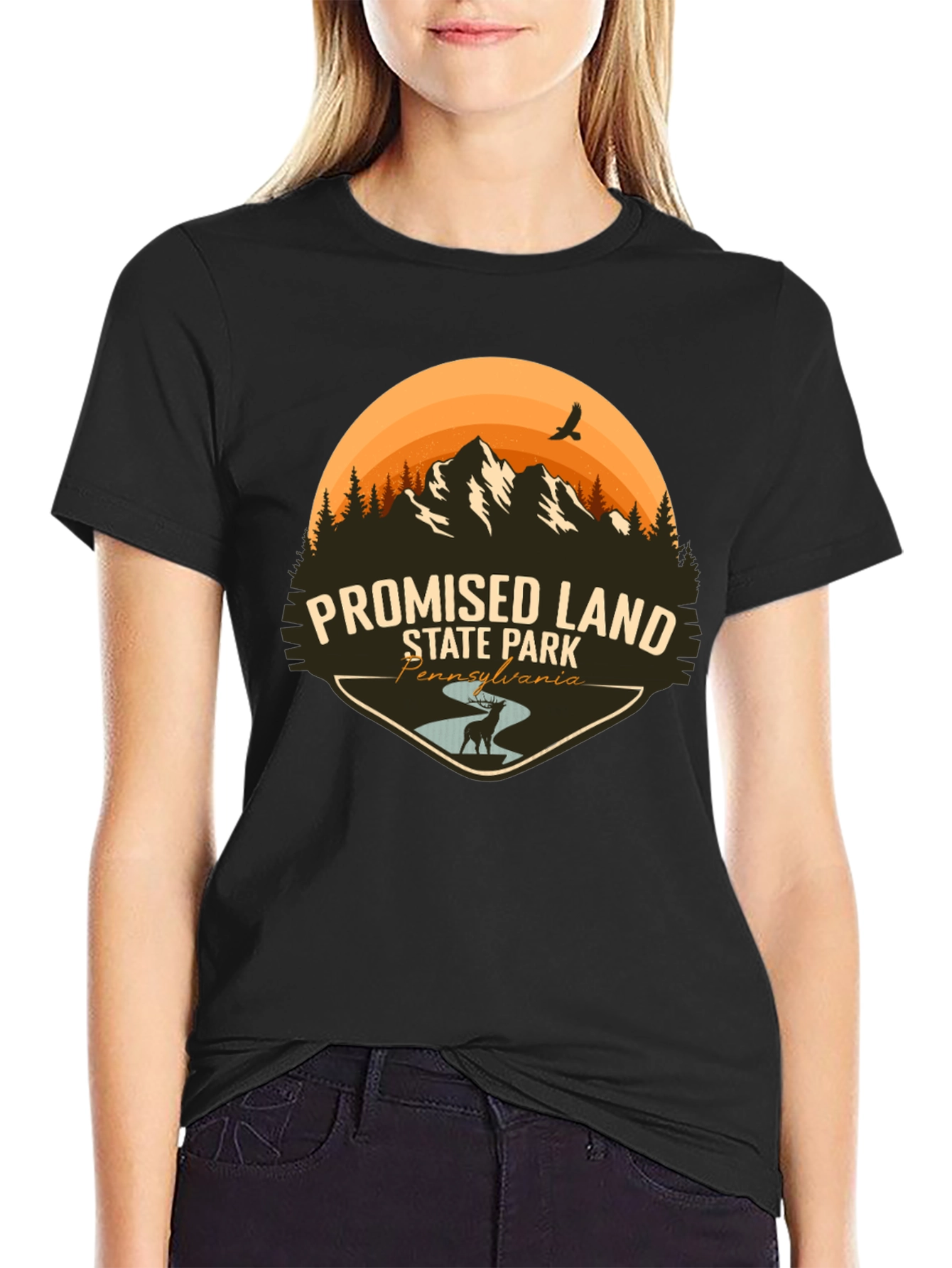 Promised Land State Park Black T-Shirt
