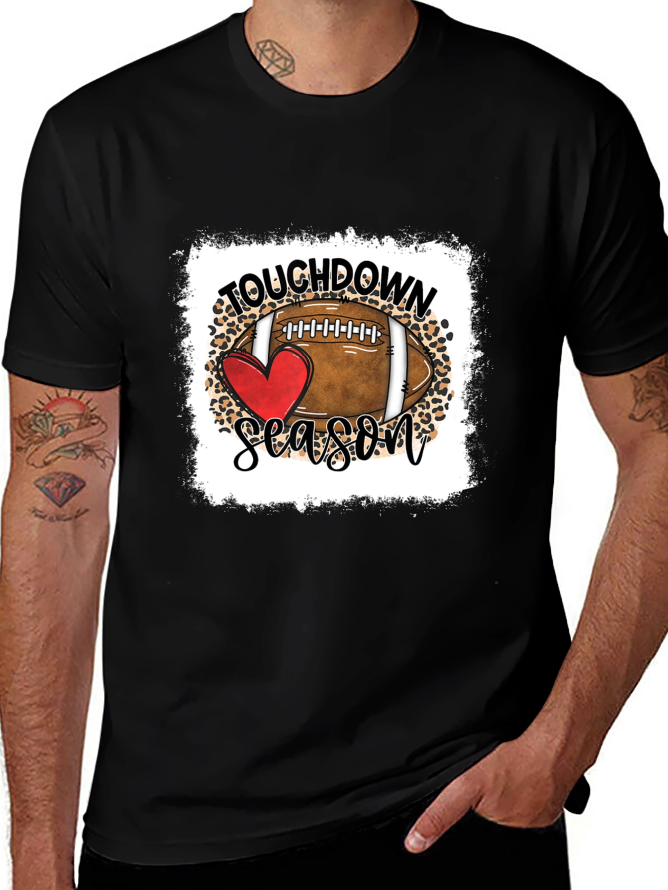 Touchdown Season Graphic Tee - Football Lover Shirt