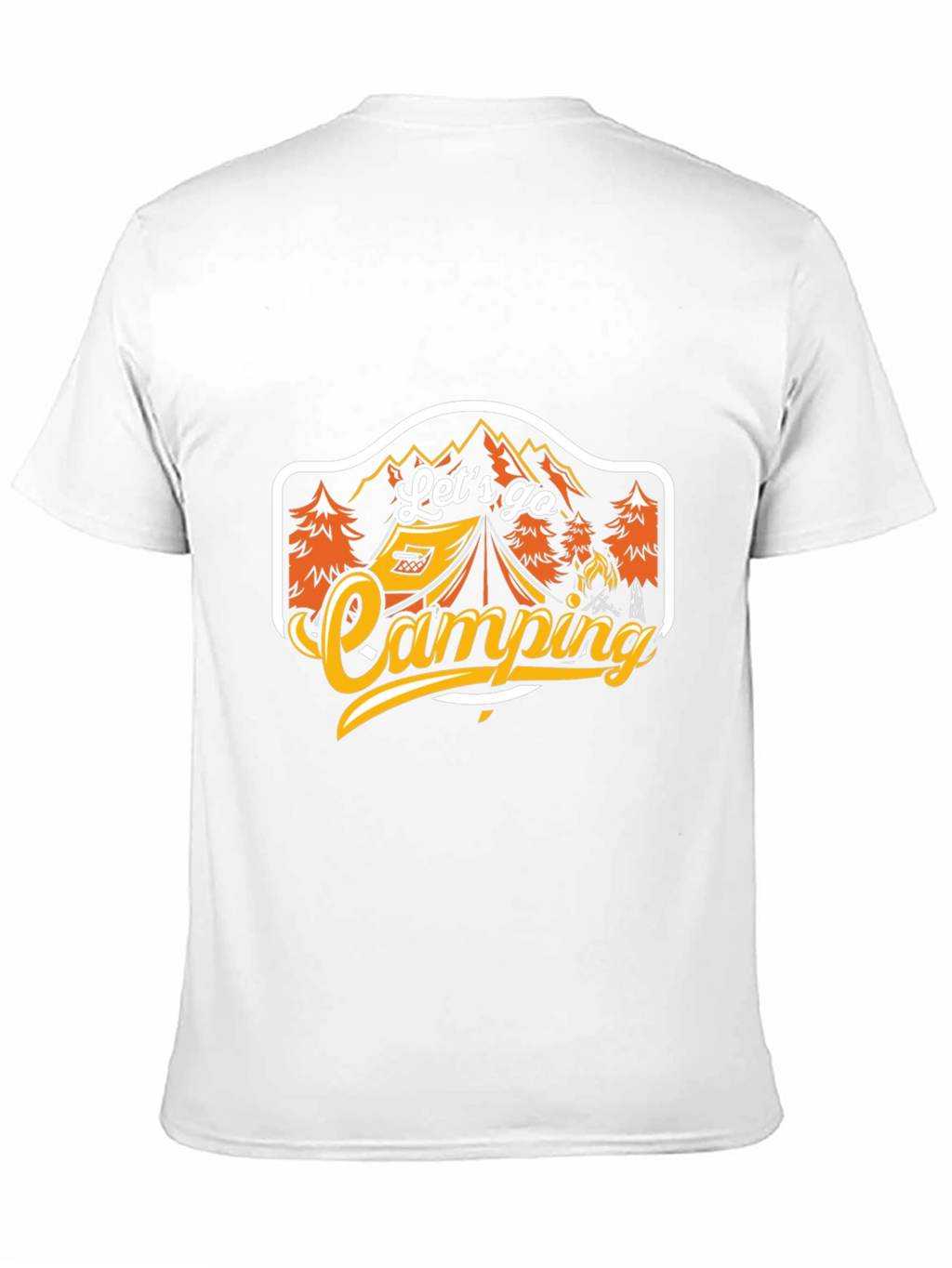 Lets Go Camping Black Graphic Tee