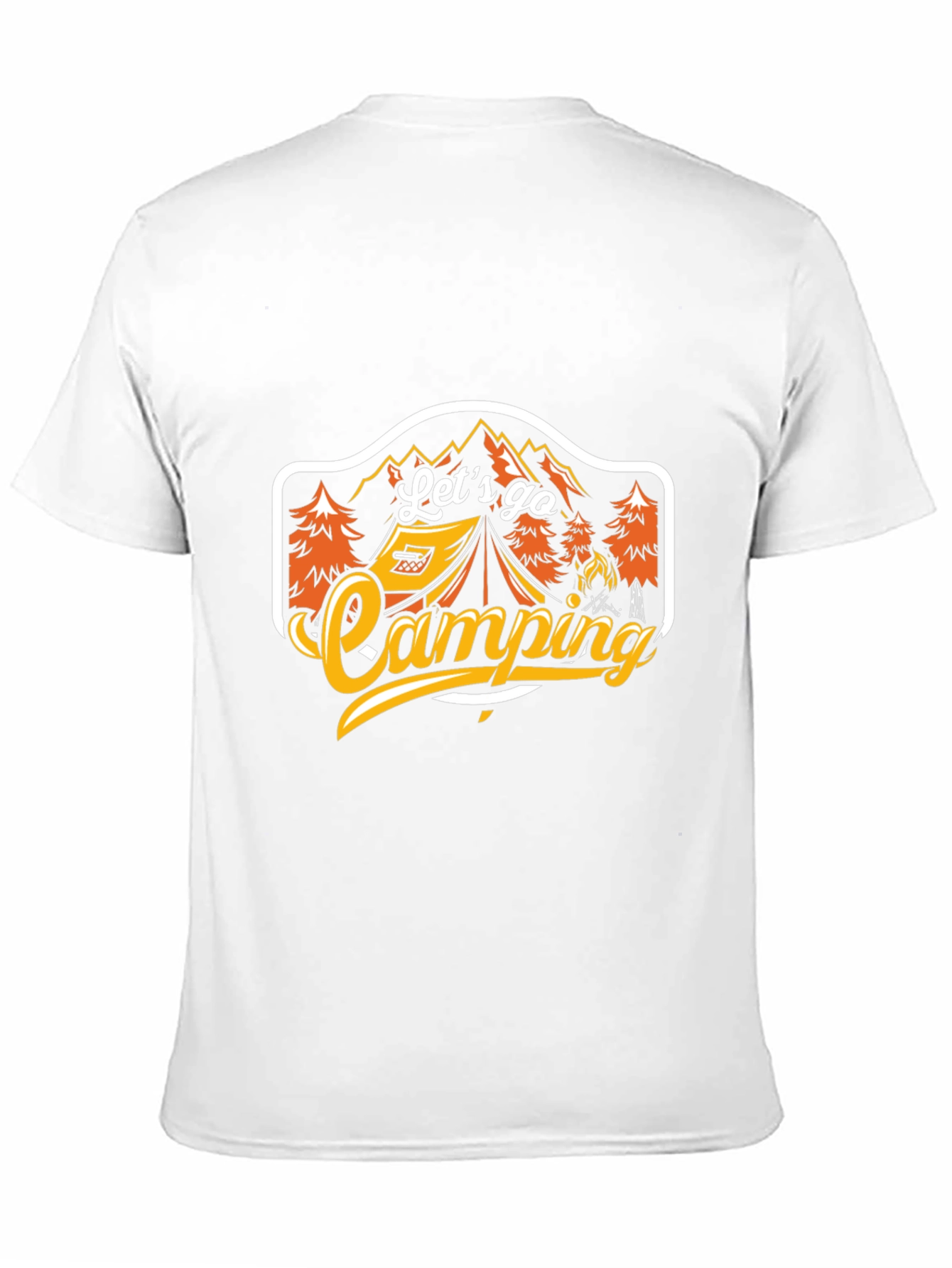 Lets Go Camping Black Graphic Tee