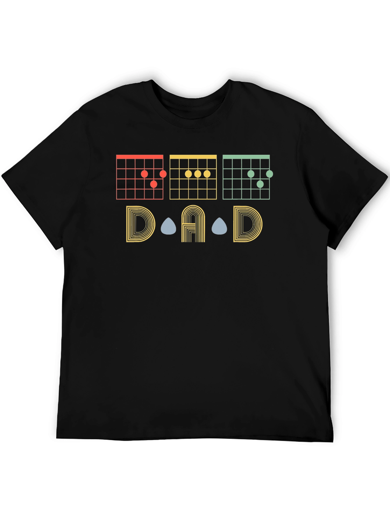 DAD Guitar Chords T-Shirt - Musician Fathers Day Gift