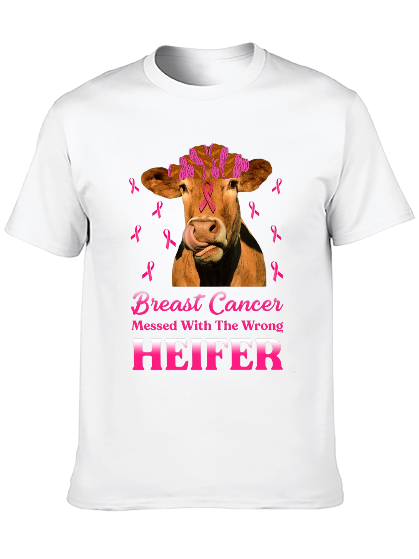 Breast Cancer Awareness Heifer T-Shirt