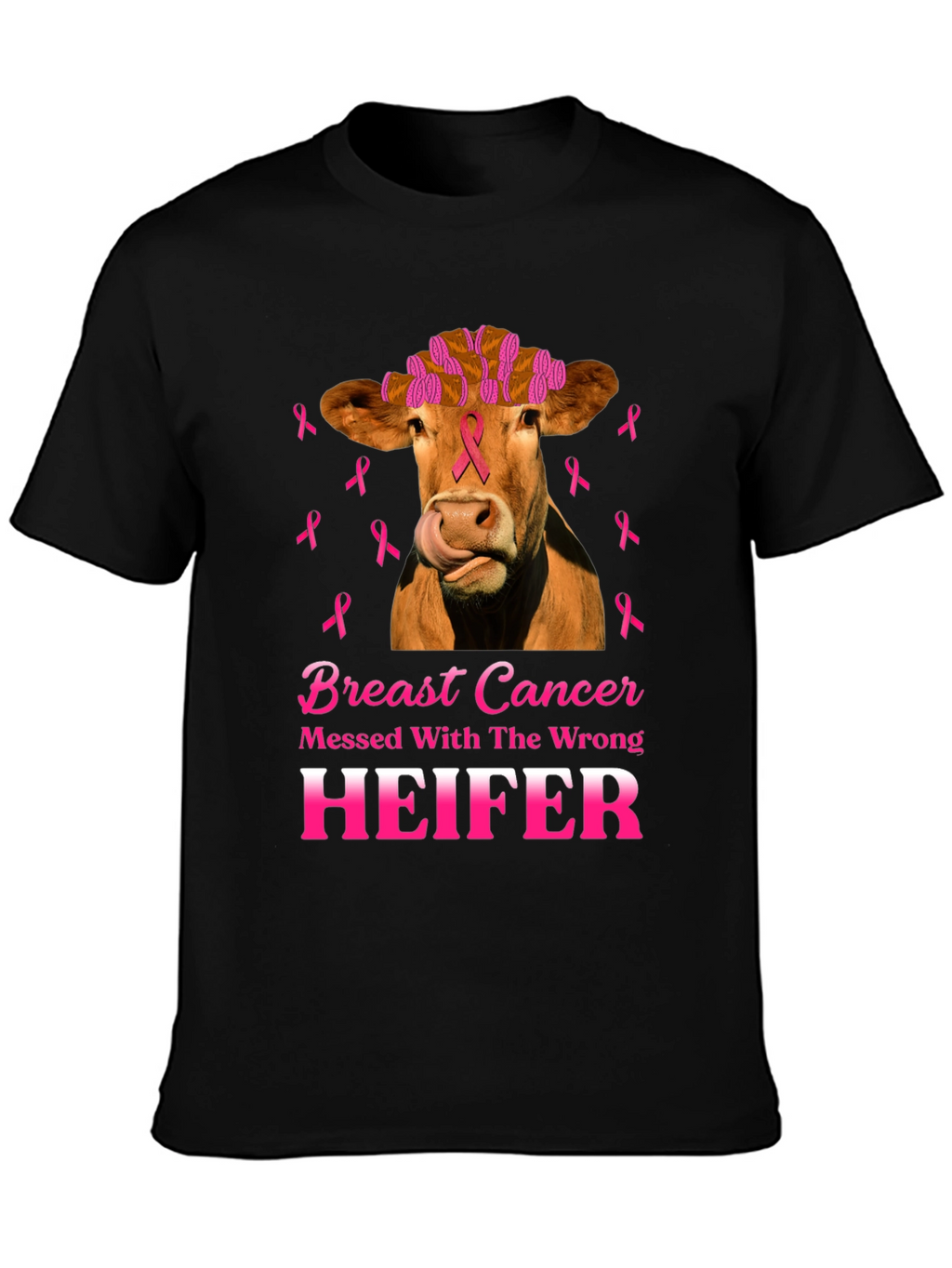 Breast Cancer Awareness Heifer T-Shirt