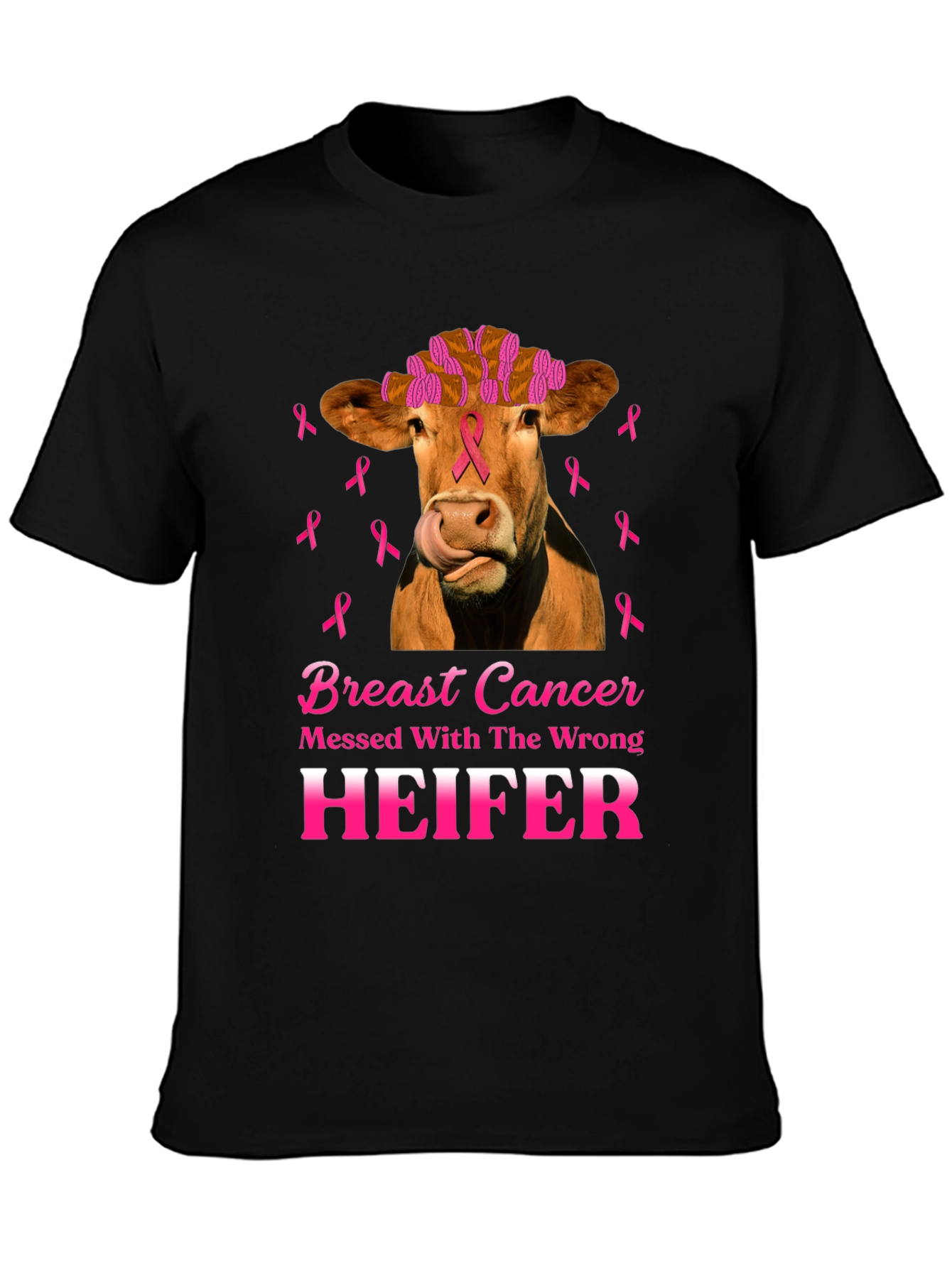 Breast Cancer Awareness Heifer T-Shirt