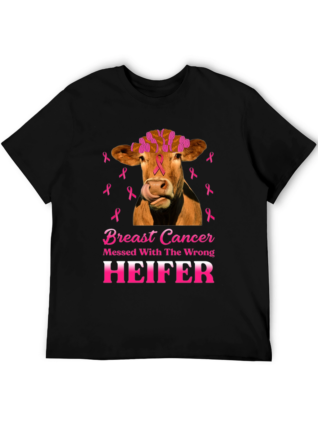 Breast Cancer Awareness Heifer T-Shirt