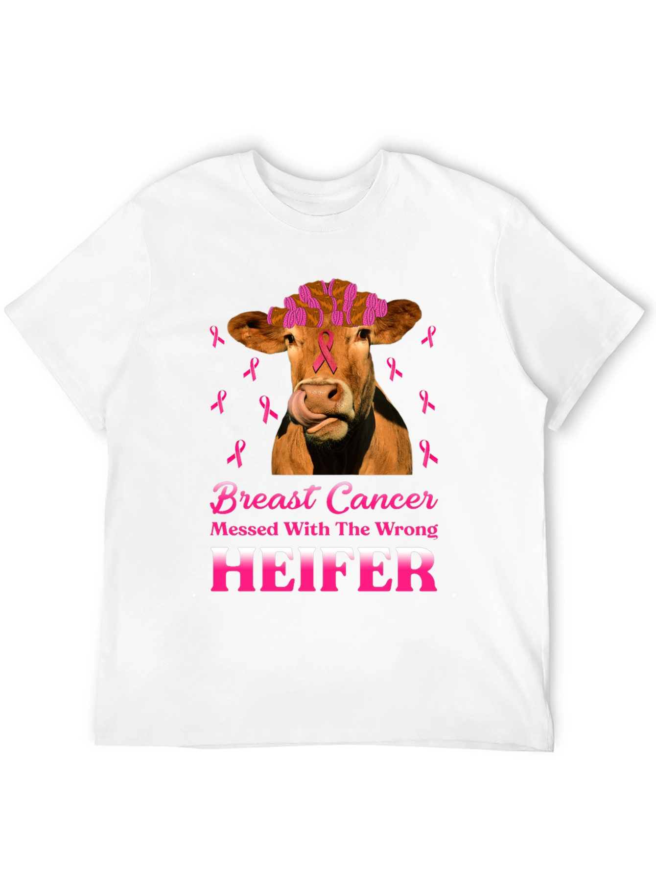 Breast Cancer Awareness Heifer T-Shirt