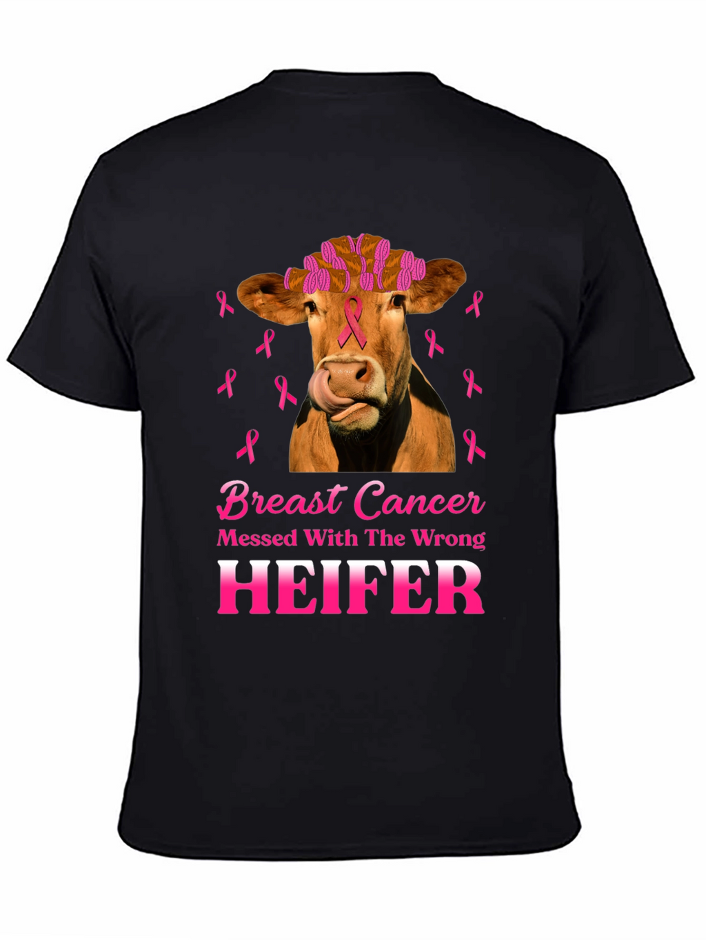 Breast Cancer Awareness Heifer T-Shirt