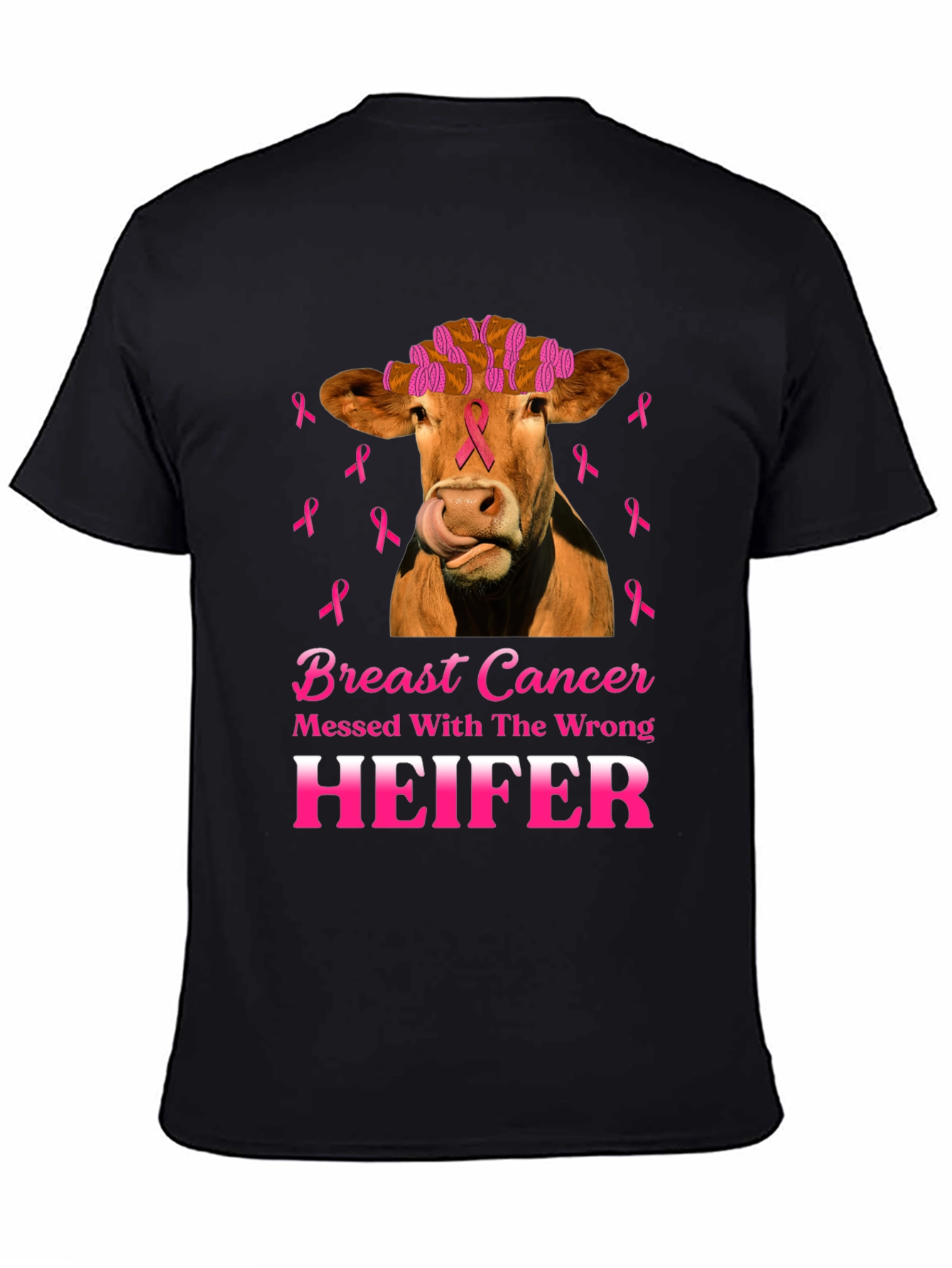 Breast Cancer Awareness Heifer T-Shirt