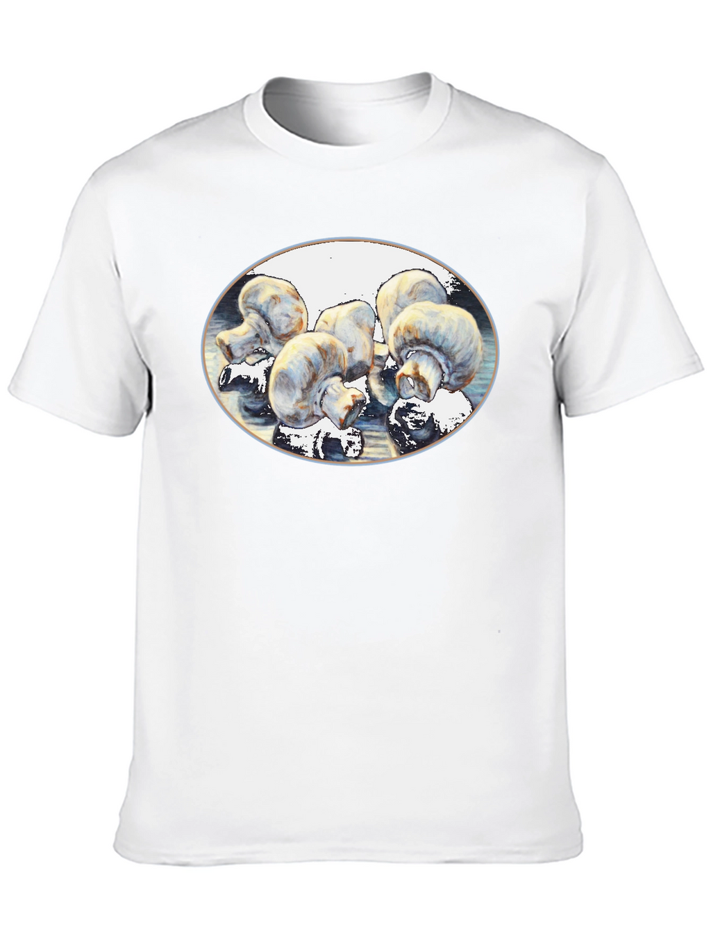 Mushroom Art Black T-Shirt