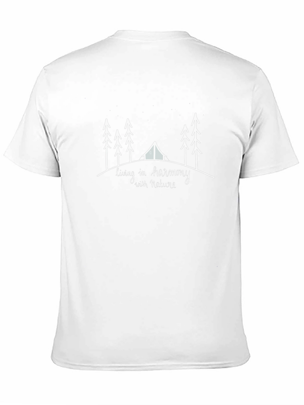 Nature Harmony Graphic Tee - Black Cotton Comfort