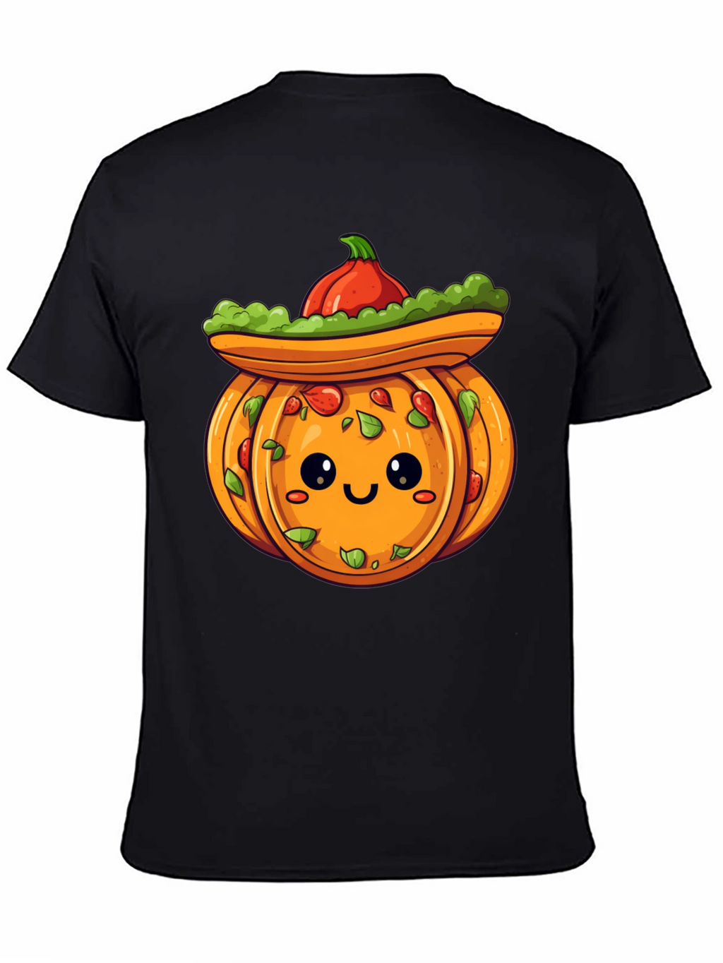 Cute Pumpkin Sombrero T-Shirt - Halloween Fiesta!