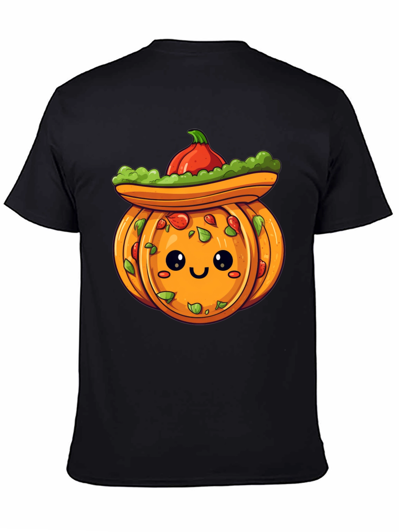 Cute Pumpkin Sombrero T-Shirt - Halloween Fiesta!