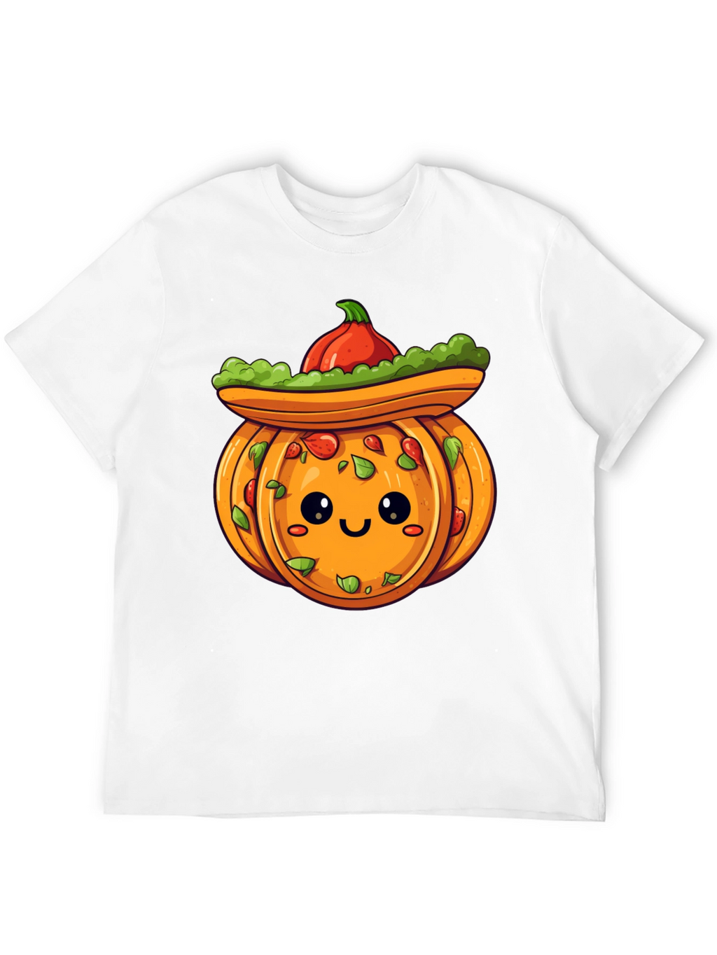 Cute Pumpkin Sombrero T-Shirt - Halloween Fiesta!