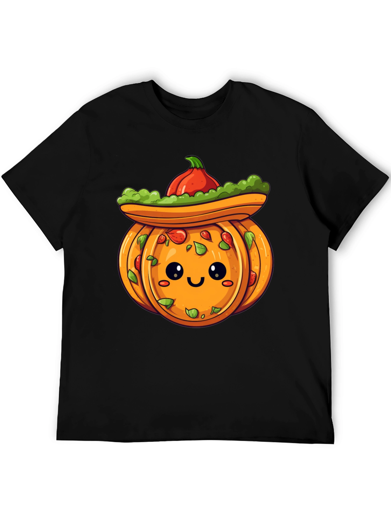 Cute Pumpkin Sombrero T-Shirt - Halloween Fiesta!