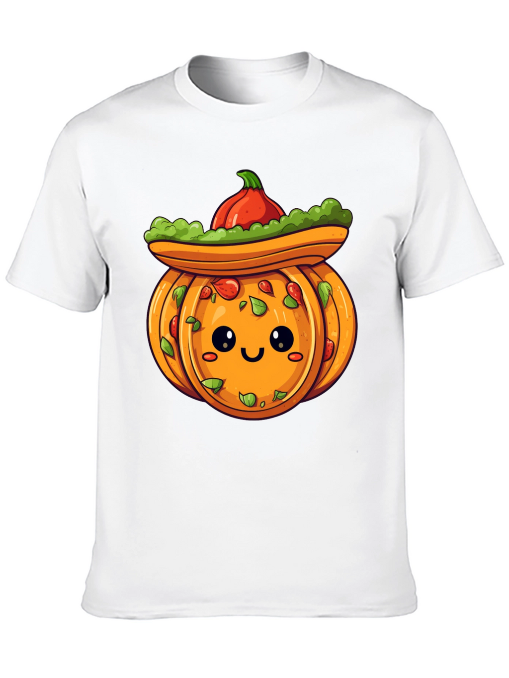 Cute Pumpkin Sombrero T-Shirt - Halloween Fiesta!