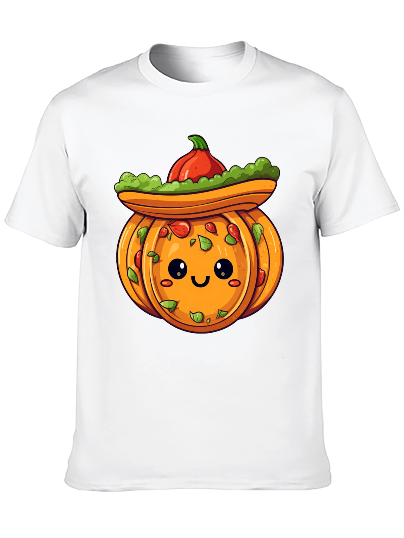 Cute Pumpkin Sombrero T-Shirt - Halloween Fiesta!