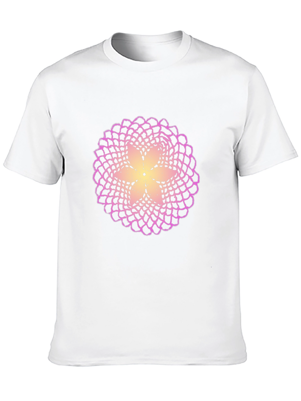 Flower Mandala Graphic Black T-Shirt