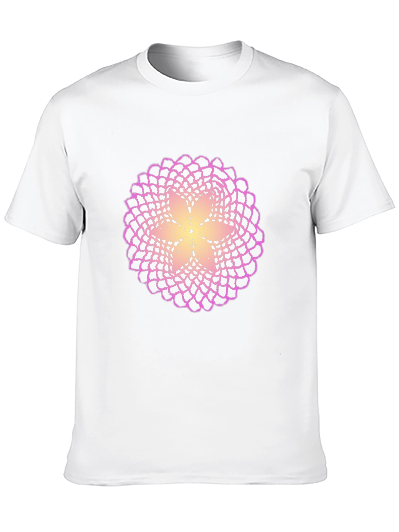 Flower Mandala Graphic Black T-Shirt