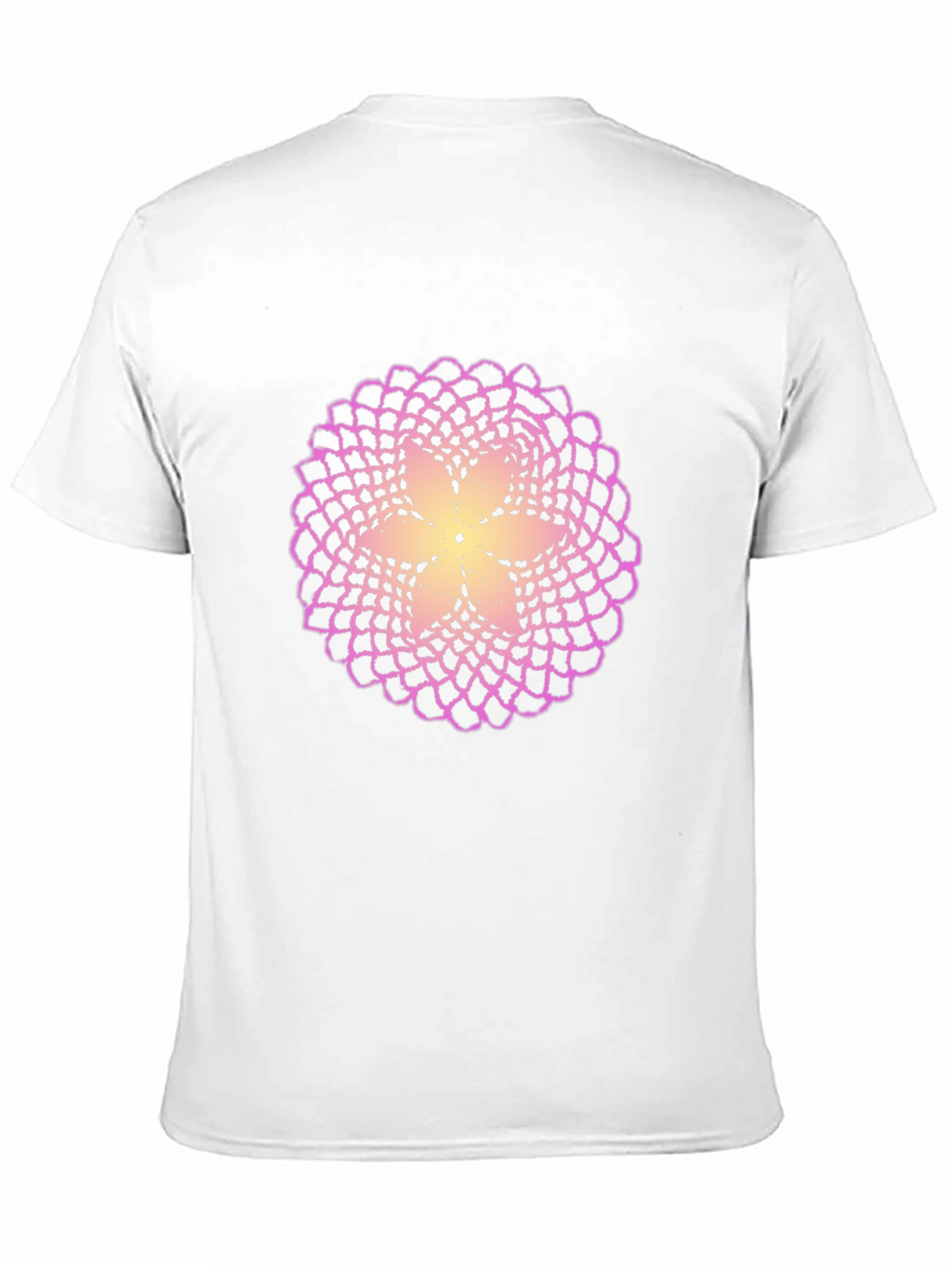 Flower Mandala Graphic Black T-Shirt
