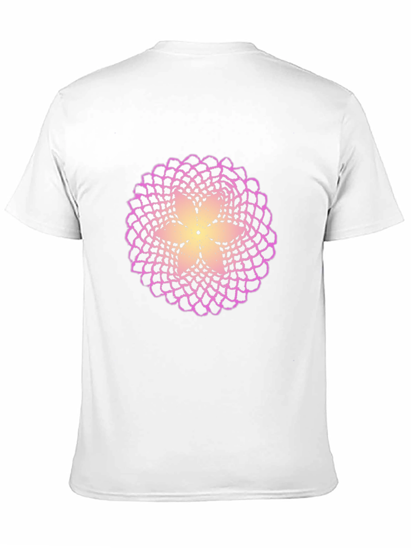 Flower Mandala Graphic Black T-Shirt