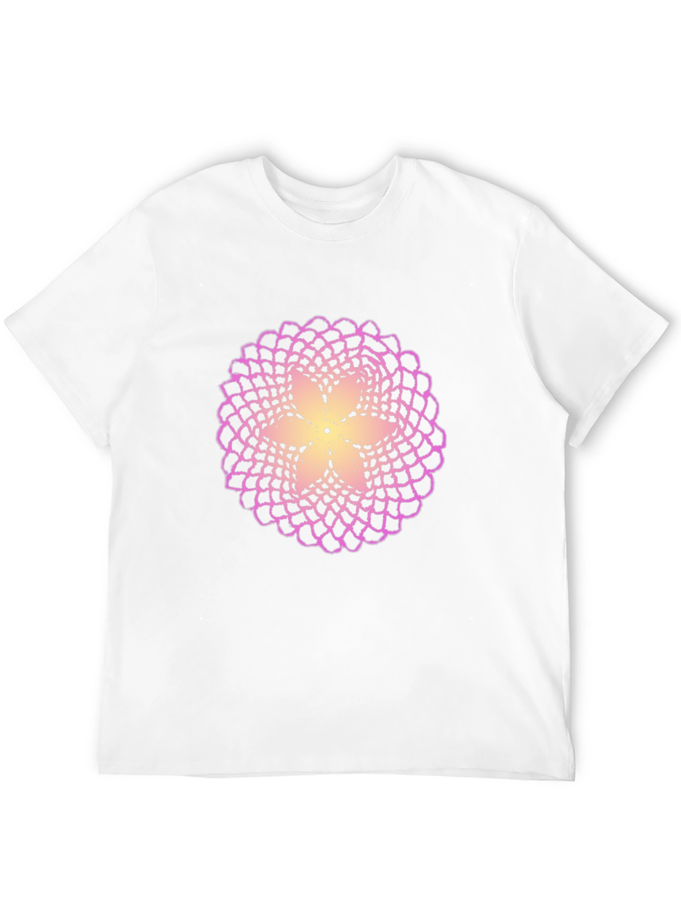 Flower Mandala Graphic Black T-Shirt