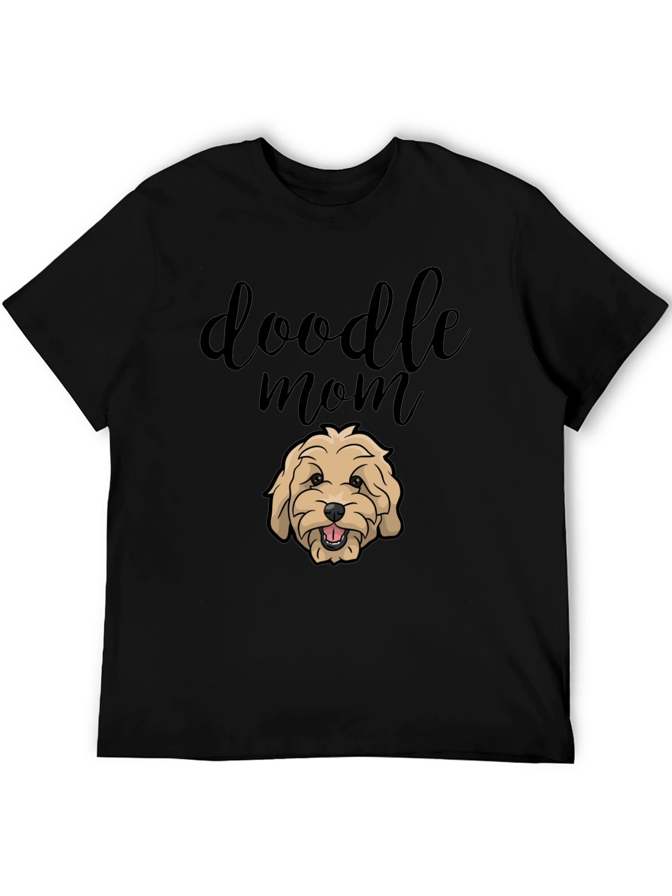 Doodle Mom Graphic Tee - Black