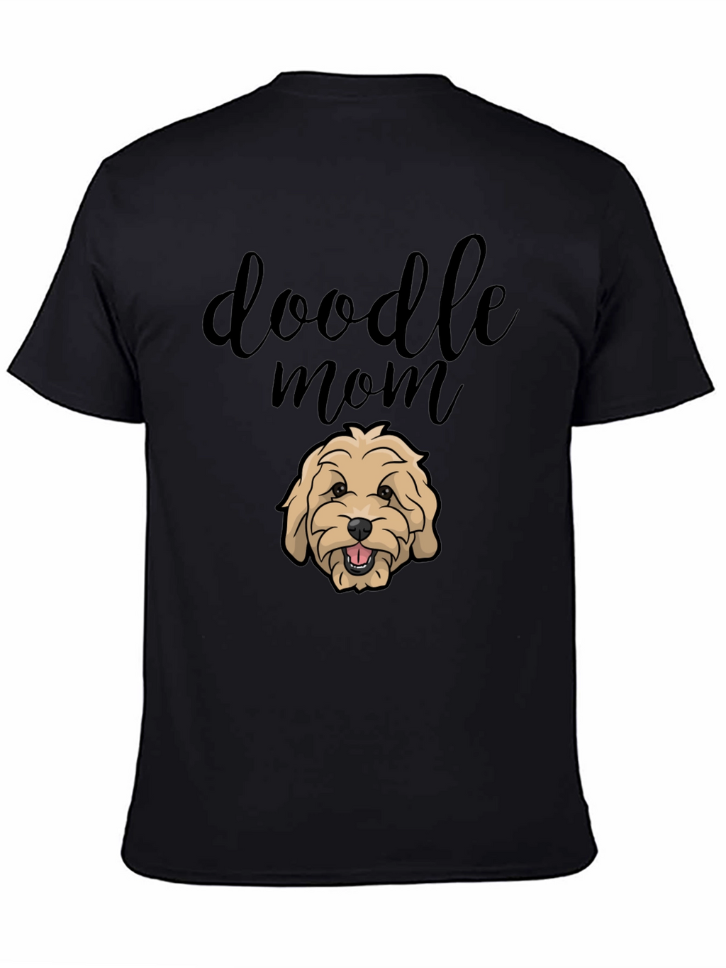 Doodle Mom Graphic Tee - Black