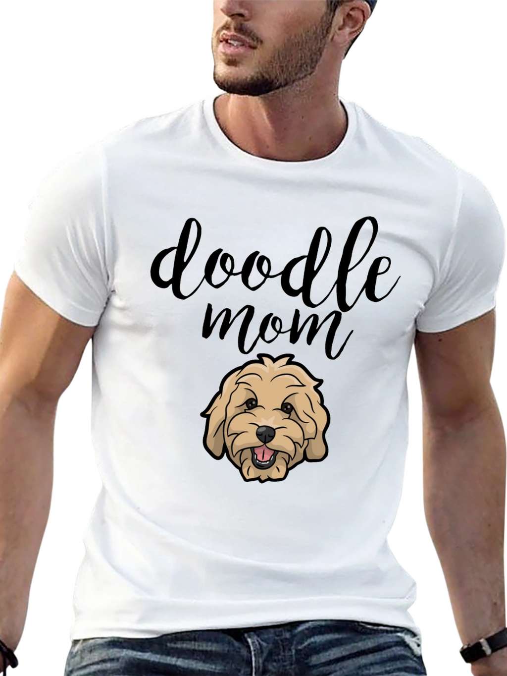 Doodle Mom Graphic Tee - Black