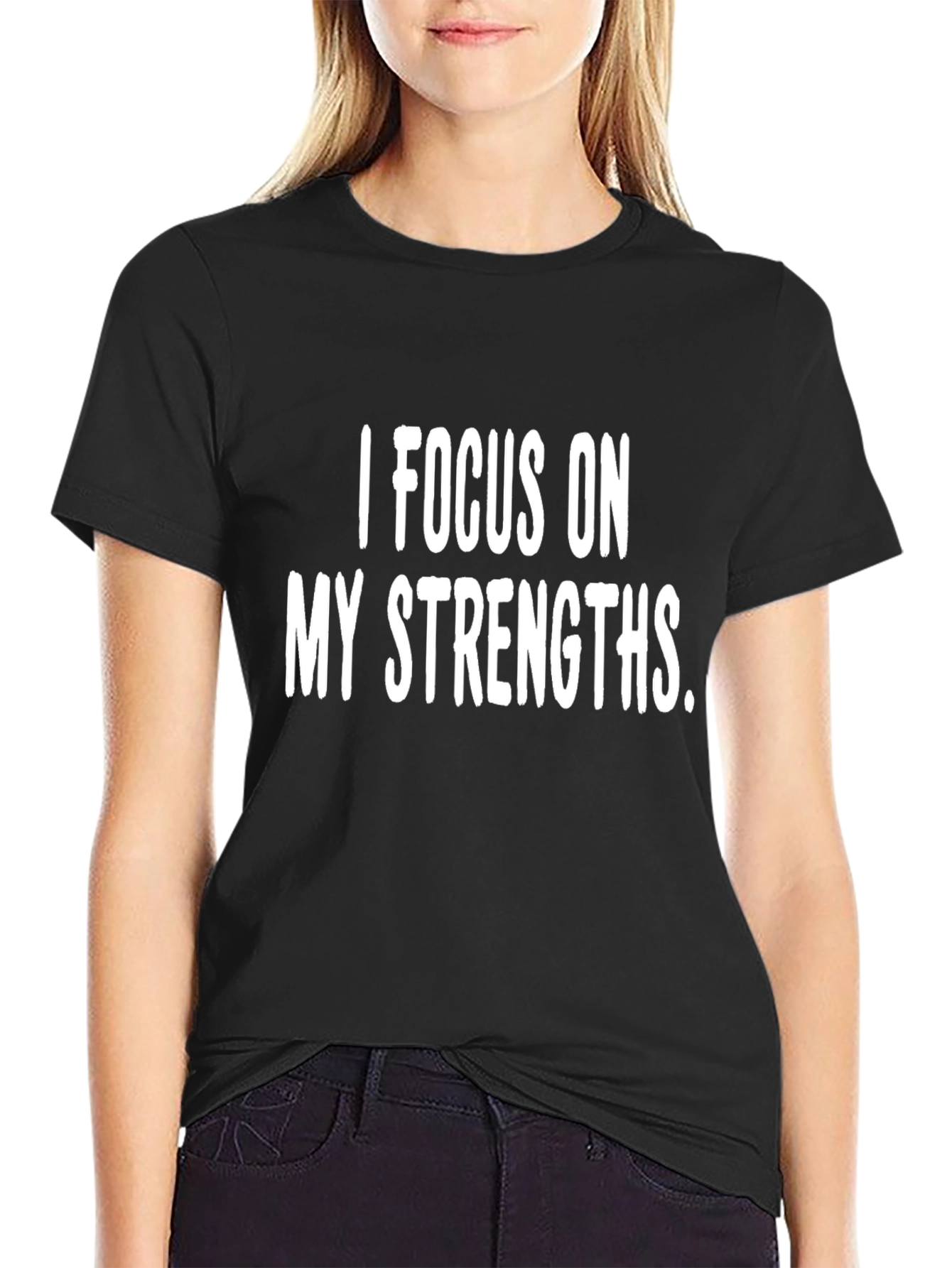 Focus on Strengths Graphic Tee - Motivational Shirt