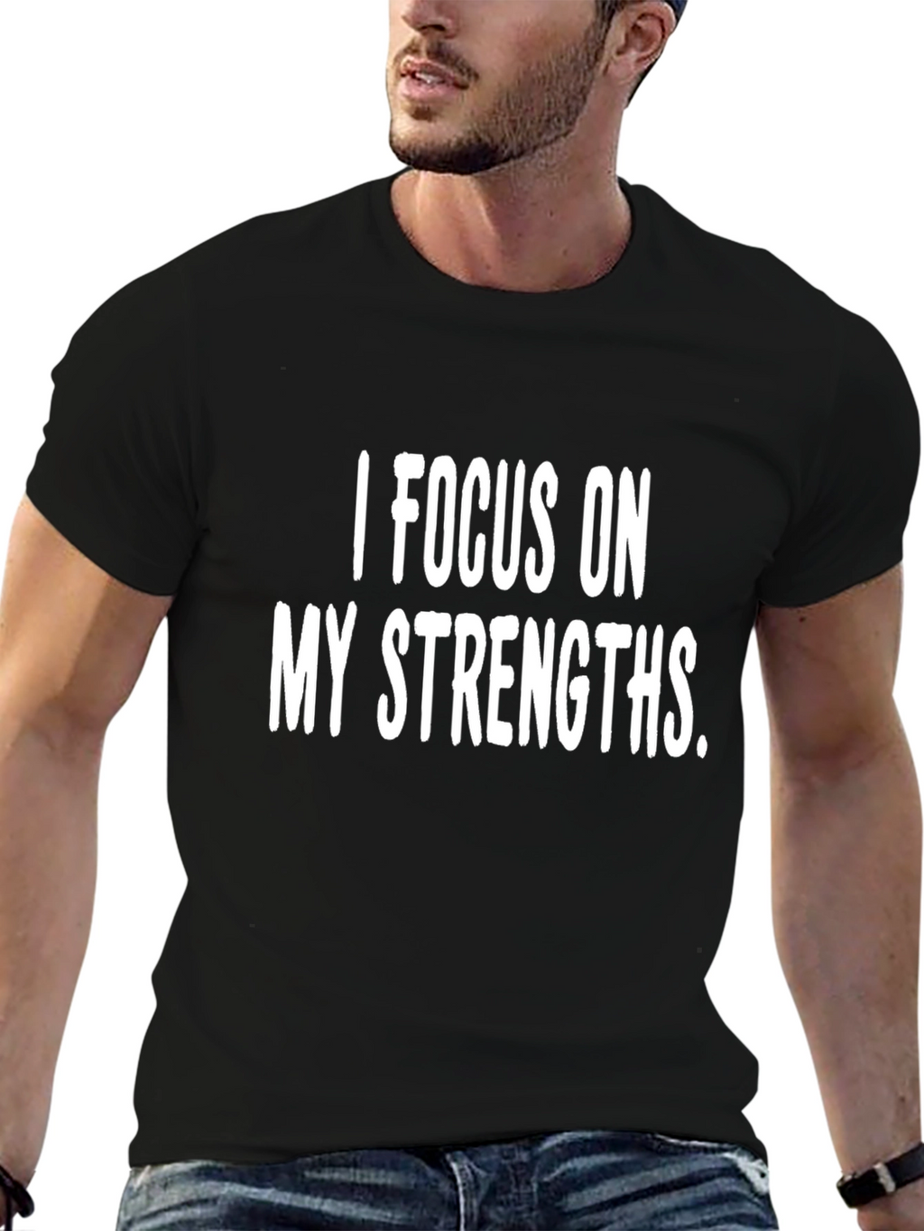 Focus on Strengths Graphic Tee - Motivational Shirt